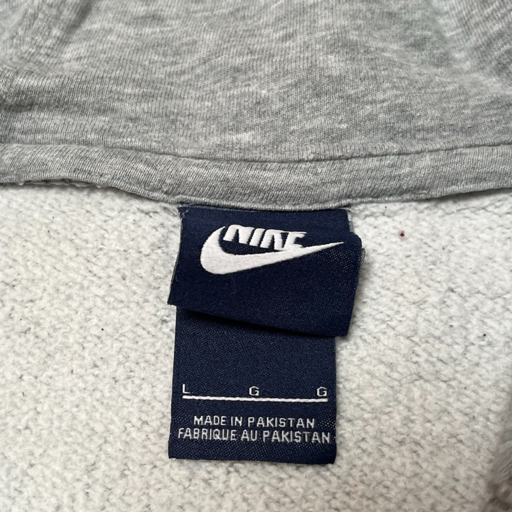Nike Solo Swoosh Grey Zip Up Hoodie