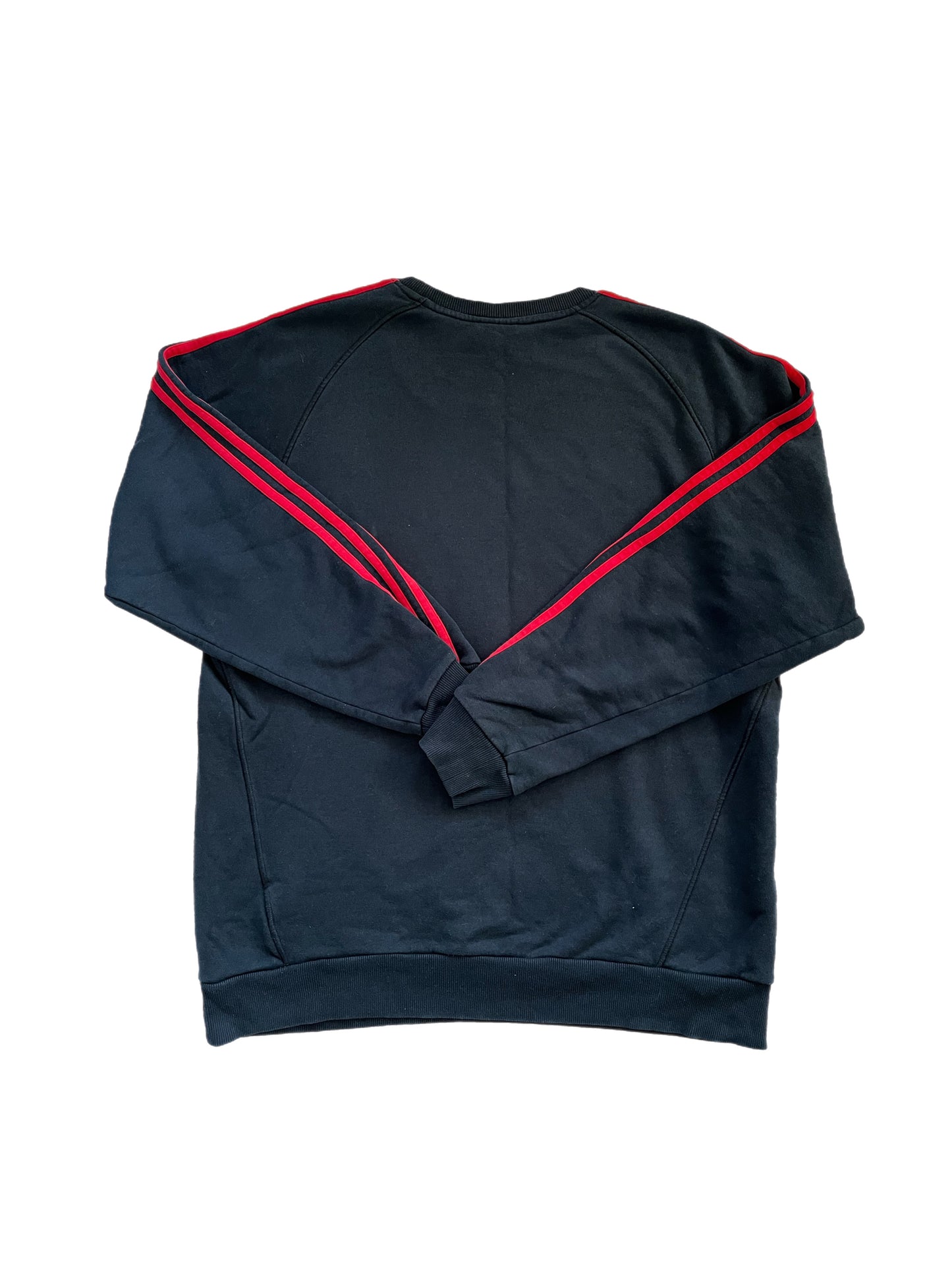 Adidas Red Striped Sweatshirt