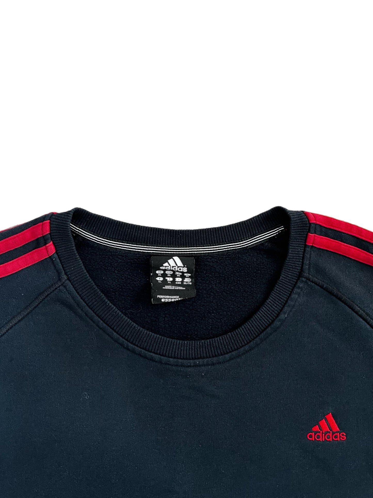 Adidas Red Striped Sweatshirt