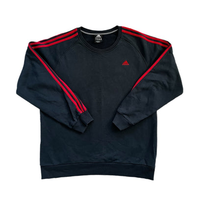 Adidas Red Striped Sweatshirt