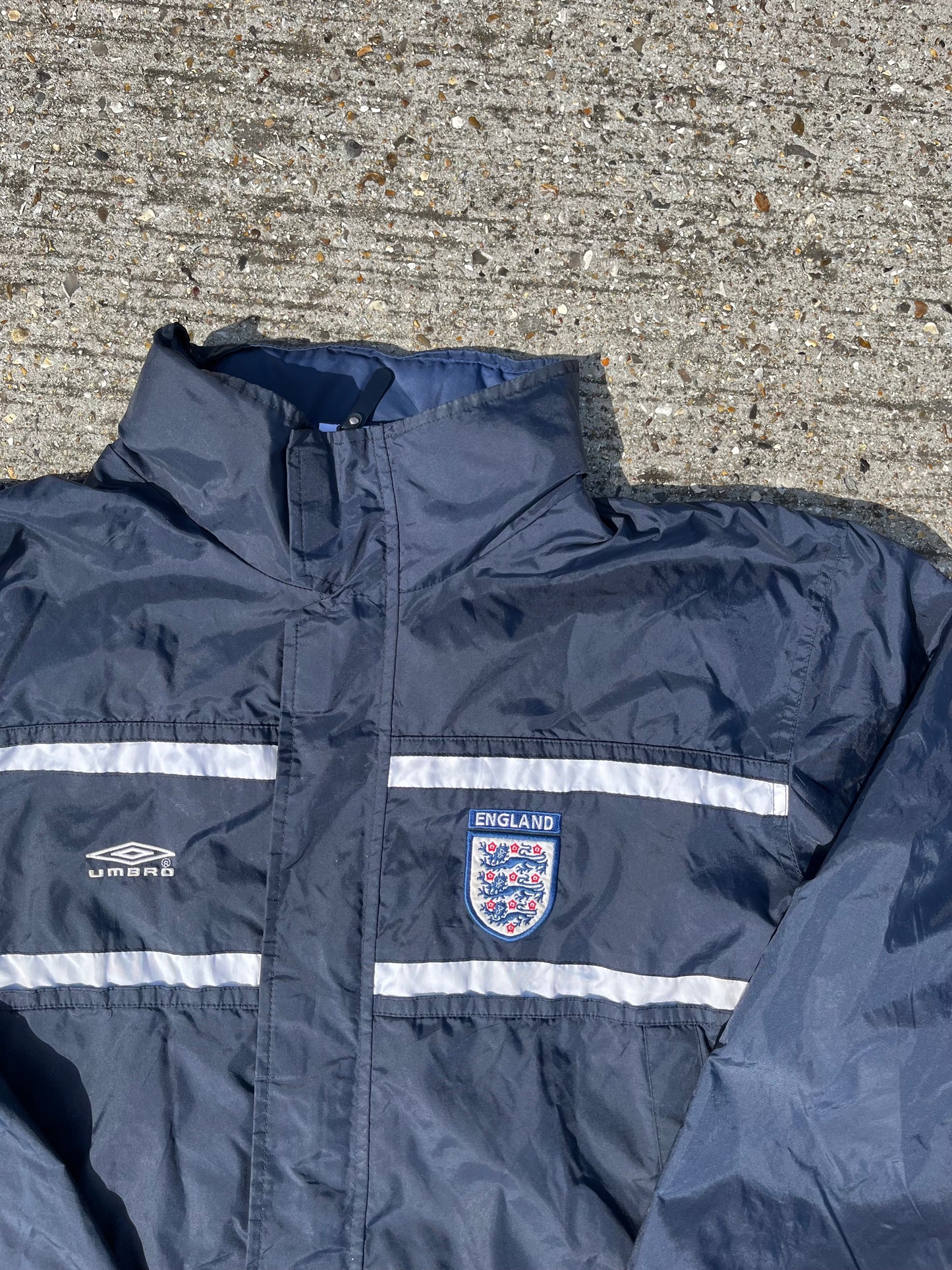 England Football Jacket Umbro Raincoat Vintage Soccer 2000/2002