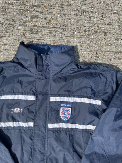 England Football Jacket Umbro Raincoat Vintage Soccer 2000/2002