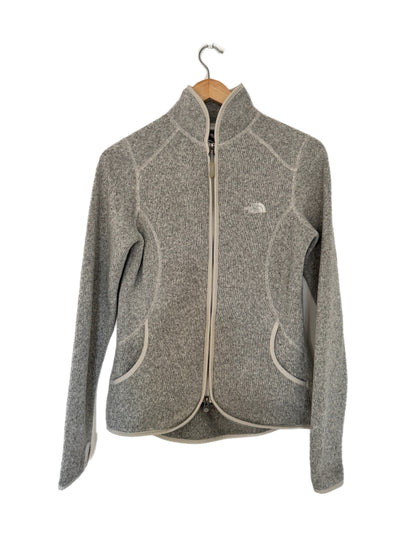 North Face Fleece Jacket White Grey