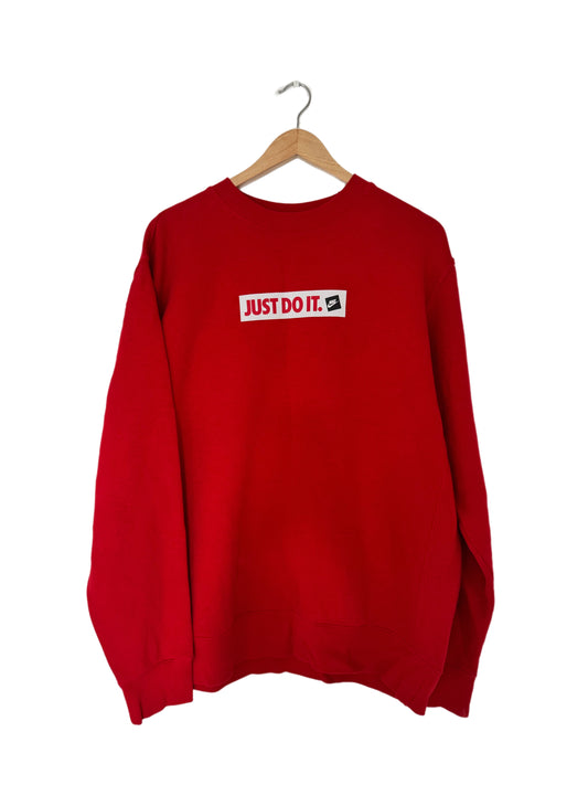 Vintage Nike Just Do It Red Sweatshirt Crewneck