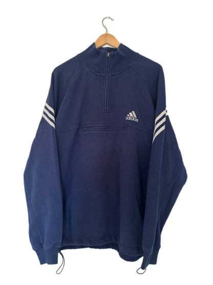 Adidas Vintage Navy Quarter Zip