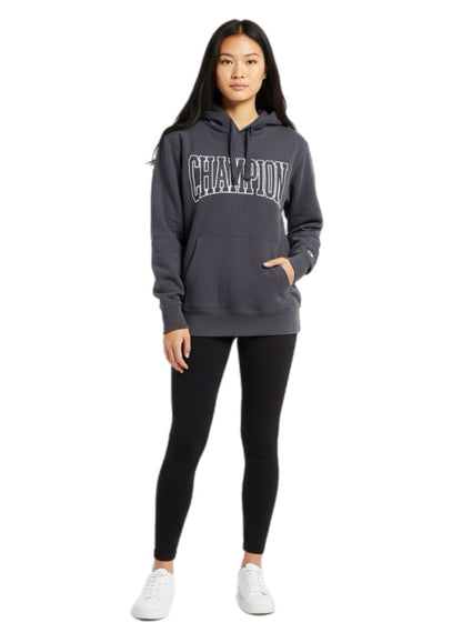 Champion Black Hoodie with Spellout