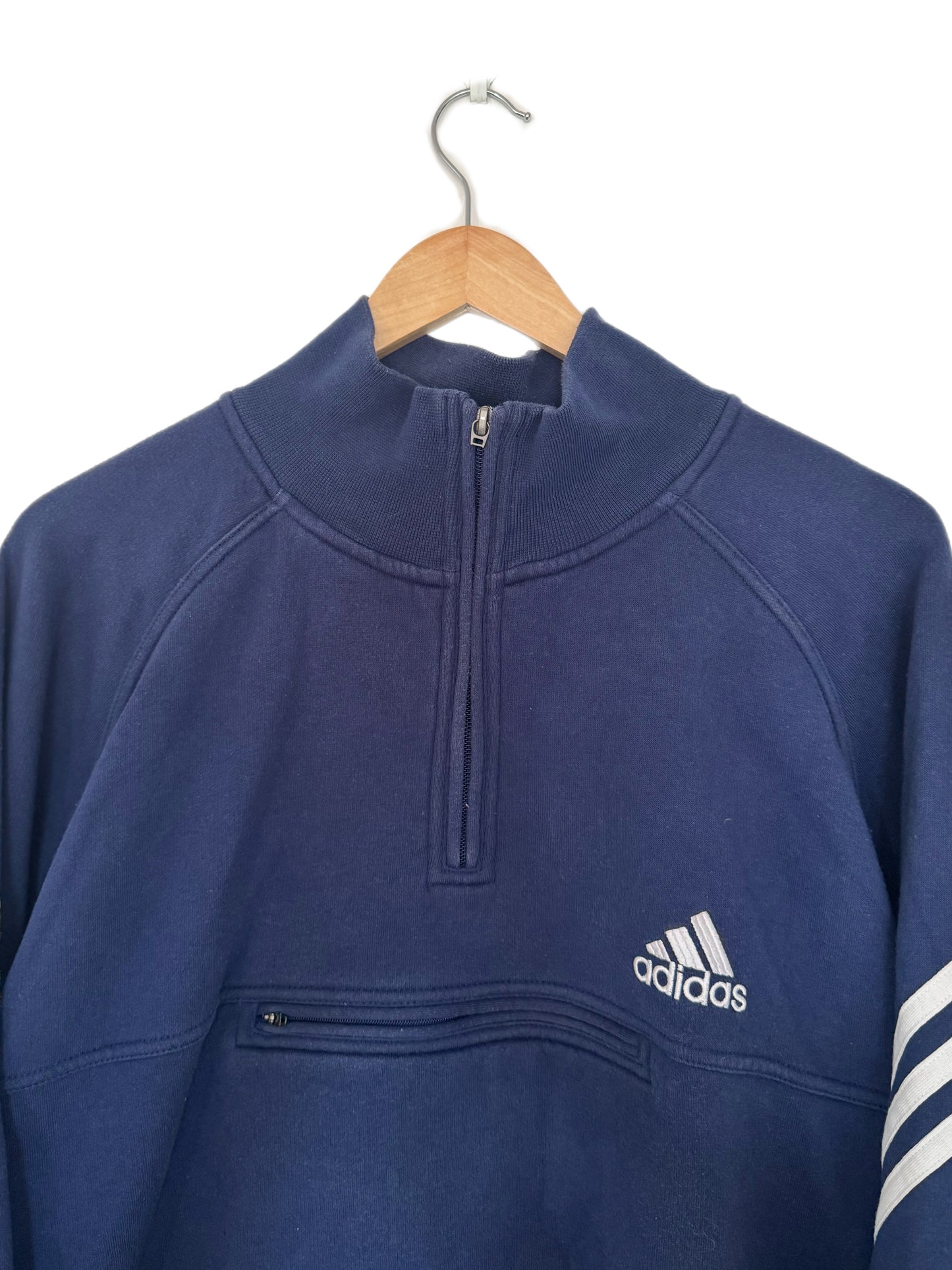 Adidas Vintage Navy Quarter Zip