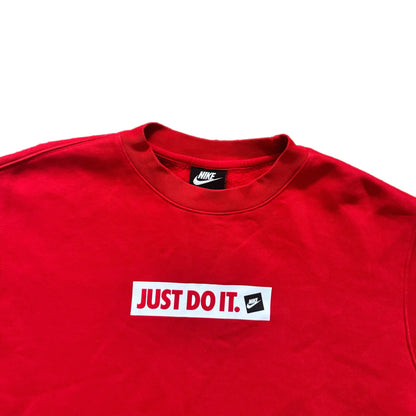 Vintage Nike Just Do It Red Sweatshirt Crewneck