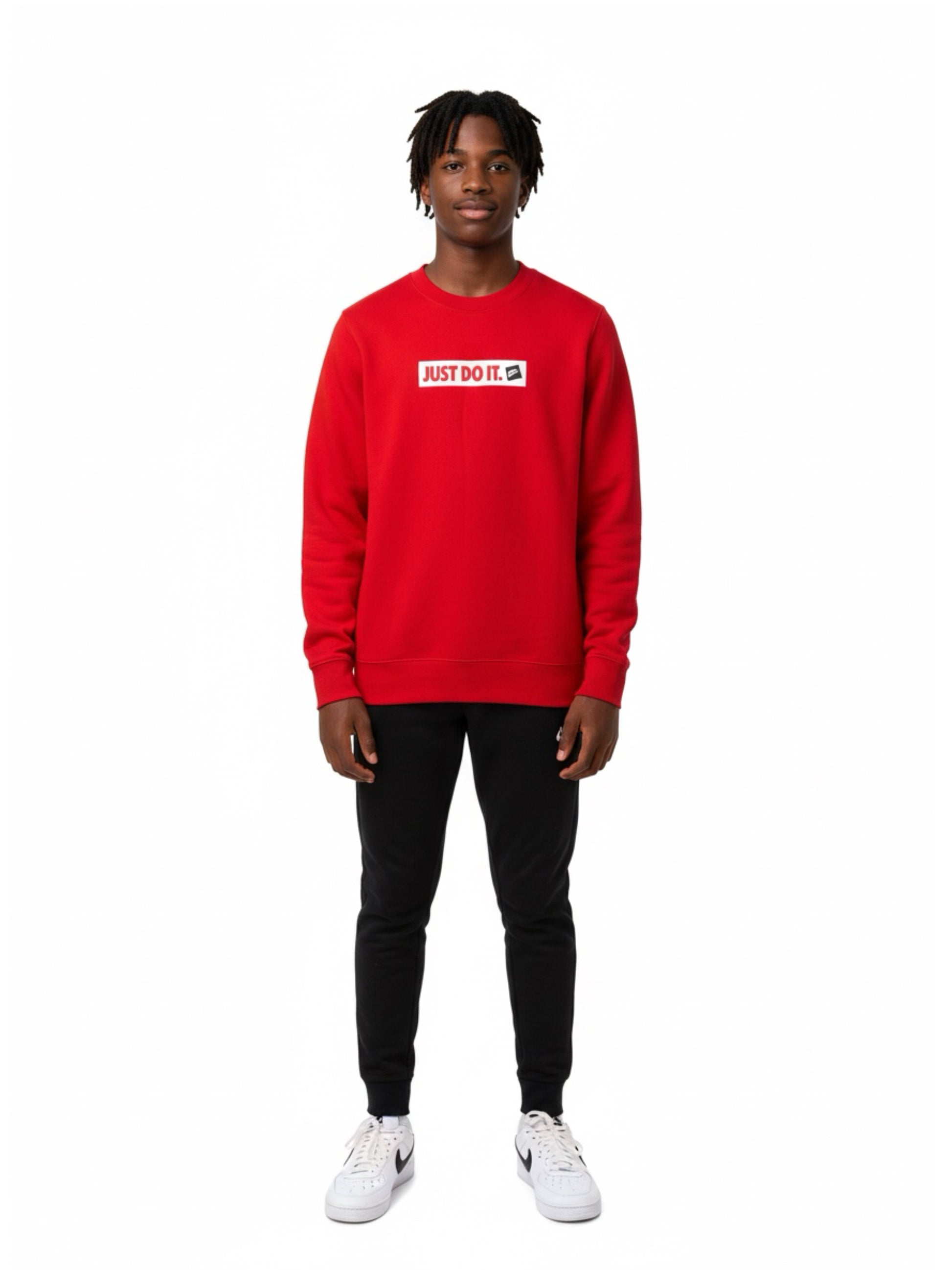 Nike Just Do It red vintage sweatshirt front