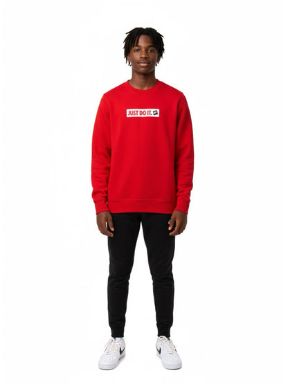 Nike Just Do It red vintage sweatshirt front
