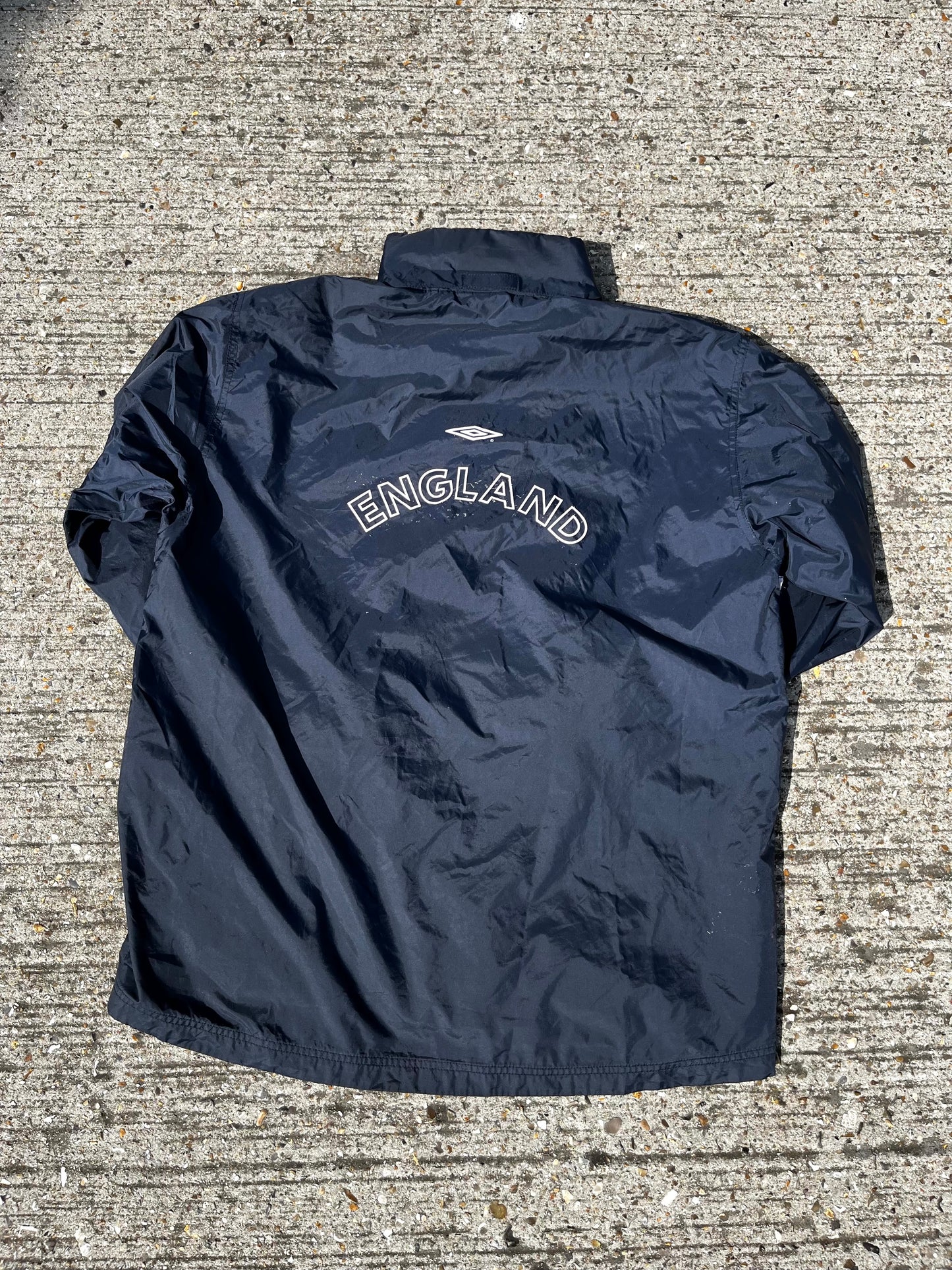 England Football Jacket Umbro Raincoat Vintage Soccer 2000/2002