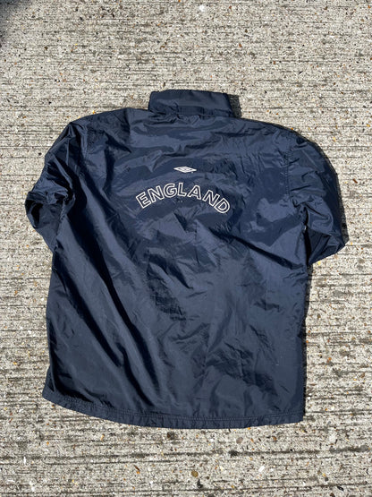 England Football Jacket Umbro Raincoat Vintage Soccer 2000/2002